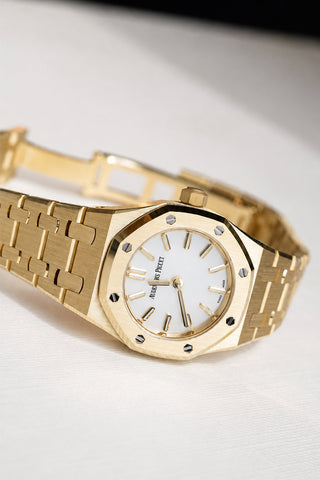 Audemars Piguet 67630BA.OO.1312BA.03-B Royal Oak 23 Mini 18K Yellow Gold MOP Dial