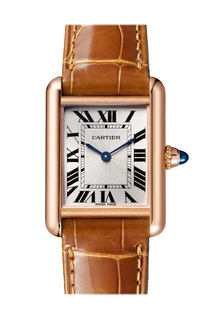  Cartier Tank Louis Cartier Watch - 29.55 mm Pink Gold Case Silvered Dial Watch WGTA0010