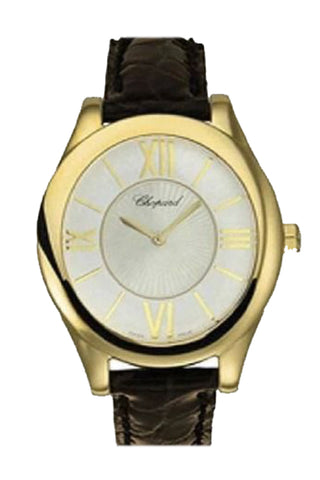 Chopard Classic Oval 26 Silver Dial Leather 129382-0101