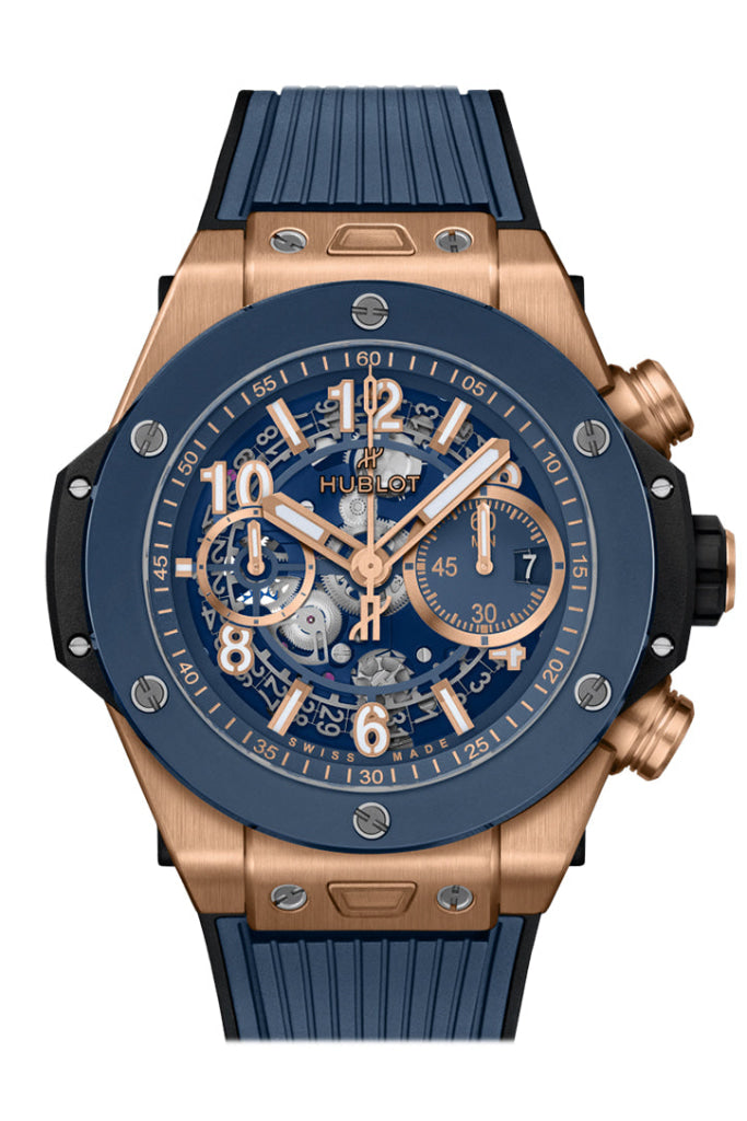 Hublot Big Bang Unico King Gold Blue Ceramic 42Mm Watch 421.Ol.5180.Rx