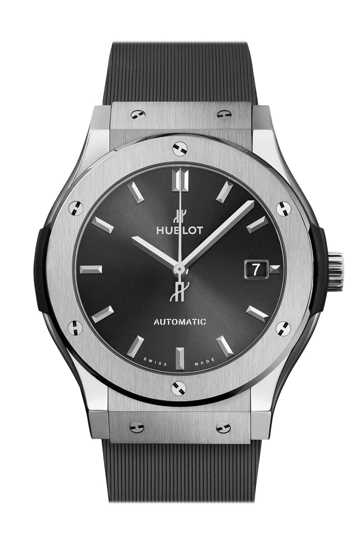 Hublot Classic Fusion 45 Racing Grey Titanium Case Watch 511.NX.7071.RX