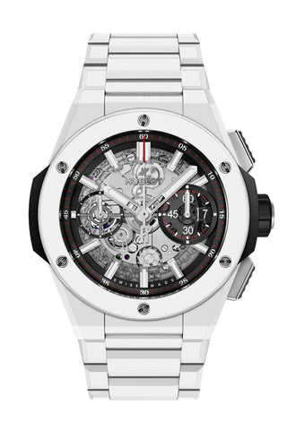 Hublot Big Bang 42 Skeleton Dial White Ceramic Watch 451.HX.1123.HX