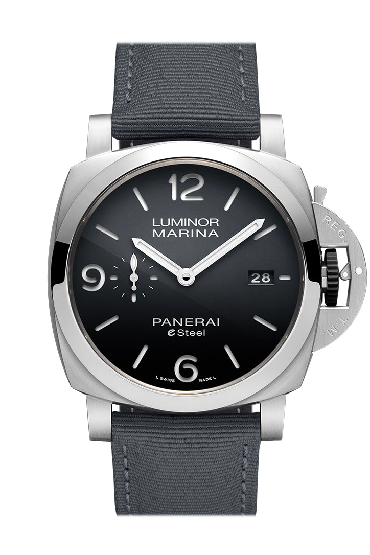 Panerai Luminor Marina Grigio Rocca 44 Black Dial PAM01358