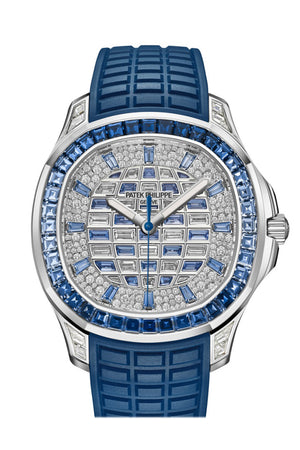 Patek Philippe Aquanaut Diamond Blue Sapphire Dial Watch 5268/461G