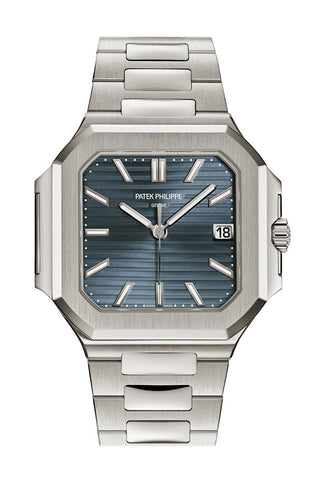 Patek Philippe Cubitus Gold Blue White Dial Watch 7128/1G-001