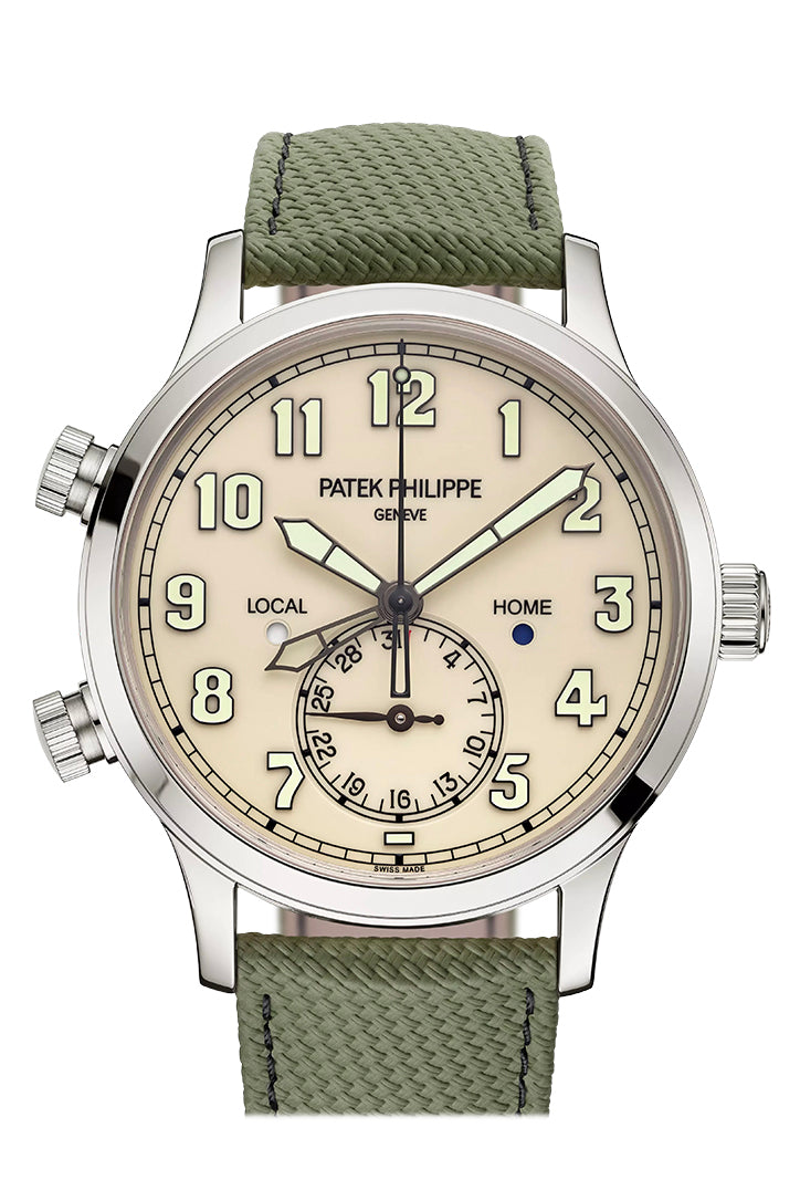 Patek Philippe Complications Ivory Lacquered Dial Watch 5524G-010