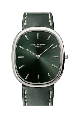 Patek Philippe Golden Ellipse 30 Green Dial White Gold Watch 5738G-001