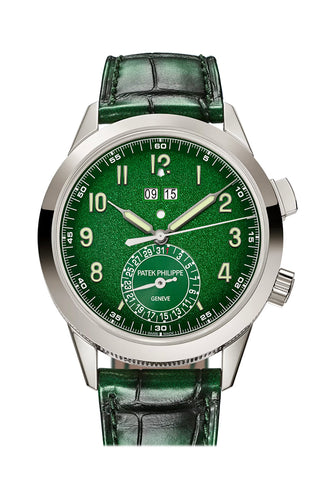 Patek Philippe Complications 41 Green Dial White Gold Watch 5322G-010