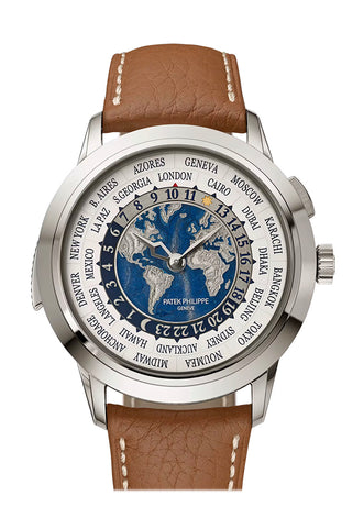 Patek Philippe World Time 40 Planisphere Dial White Gold Watch 5531G-010