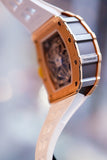 Richard Mille Flyback Chronograph Transparent Dial Rose Gold  Men's Watch RM11-03