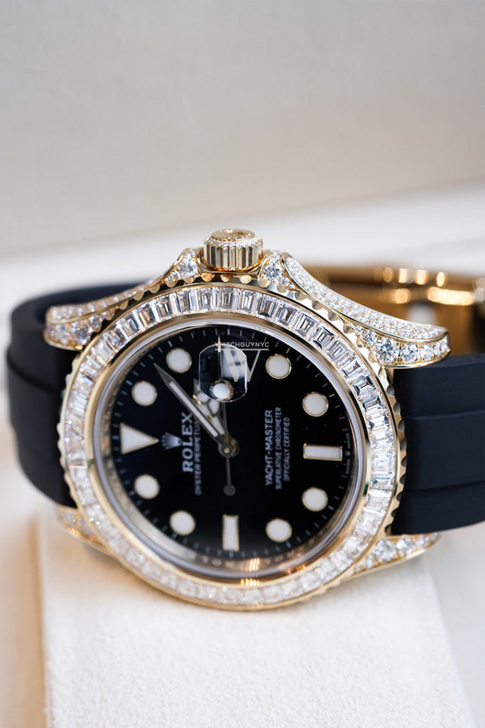 Rolex Yacht-Master 42 Baguette Diamond Bezel Men's Watch 226668TBR 226668TBR-0002