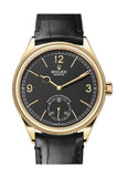 Rolex 1908 39mm Intense Black Dial Yellow Gold Men's Watch 52508