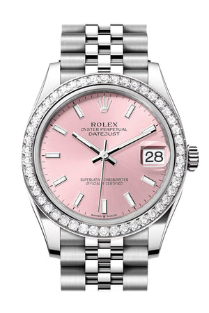 Rolex Datejust 31 Pink Dial Jubilee Ladies Watch 278384RBR 278384RBR-0018