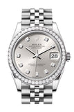 Rolex Datejust 31 Silver Diamond Dial Jubilee Ladies Watch 278384RBR 278384RBR-0034