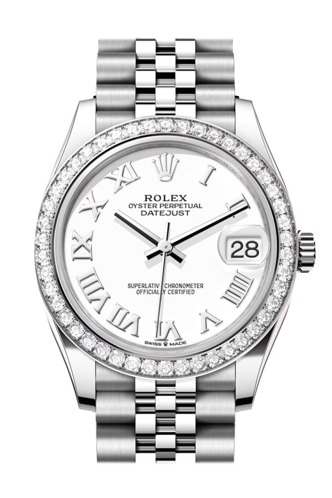 Rolex Datejust 31 White Roman Dial Jubilee Ladies Watch 278384Rbr 278384Rbr-0014