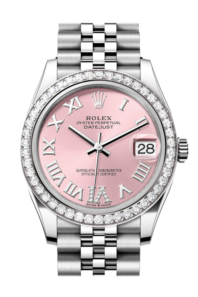 Rolex Datejust 31 Pink Roman Dial Jubilee Ladies Watch 278384Rbr 278384Rbr-0028