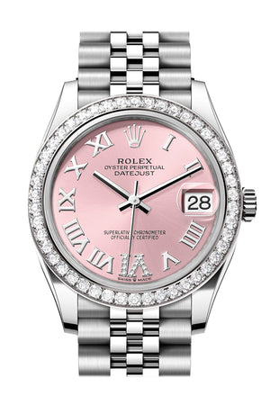 Rolex Datejust 31 Pink Roman Dial Jubilee Ladies Watch 278384RBR 278384RBR-0028