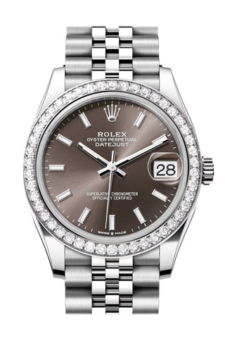 Rolex Datejust 31 Dark Grey Dial Jubilee Ladies Watch 278384Rbr 278384Rbr-0020