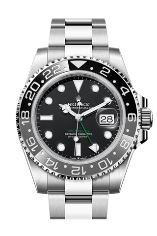 Rolex GMT-Master II Black Dial Grey-Black Bezel Men's Watch 126710GRNR 2024 Releases