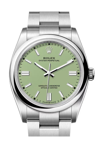 Rolex Oyster Perpetual 36 Pistachio-green Dial Smooth Bezel Watch 126000