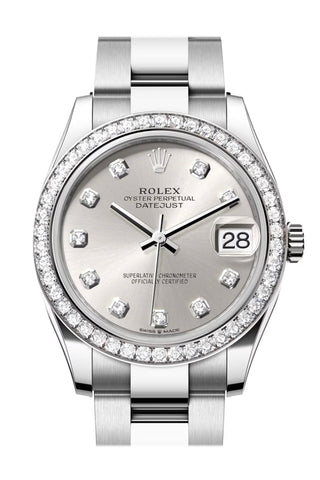 Rolex Datejust Silver Diamond Dial Ladies Watch 278384Rbr 278384Rbr-0033