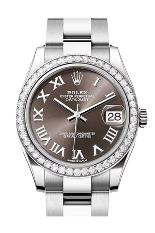 Rolex Datejust 31 Dark Grey Roman Dial Ladies Watch 278384Rbr 278384Rbr-0025