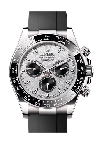 Rolex Daytona 40 Meteorite Dial Black Cerachrom Bezel White Gold Watch 126519LN