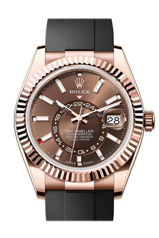 Rolex Sky Dweller 42 Rose Gold Chocolate Dial	Mens Watch 336235