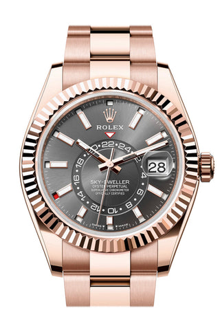 Rolex Sky Dweller 42 Slate Dial Rose Gold Oyster Mens Watch 336935