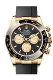 Rolex Daytona 40 Black and Champagne Dial Yellow Gold Mens Watch 126518LN