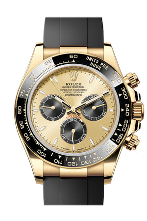 Rolex Daytona 40 Golden and Black Dial Yellow Gold Mens Watch 126518LN