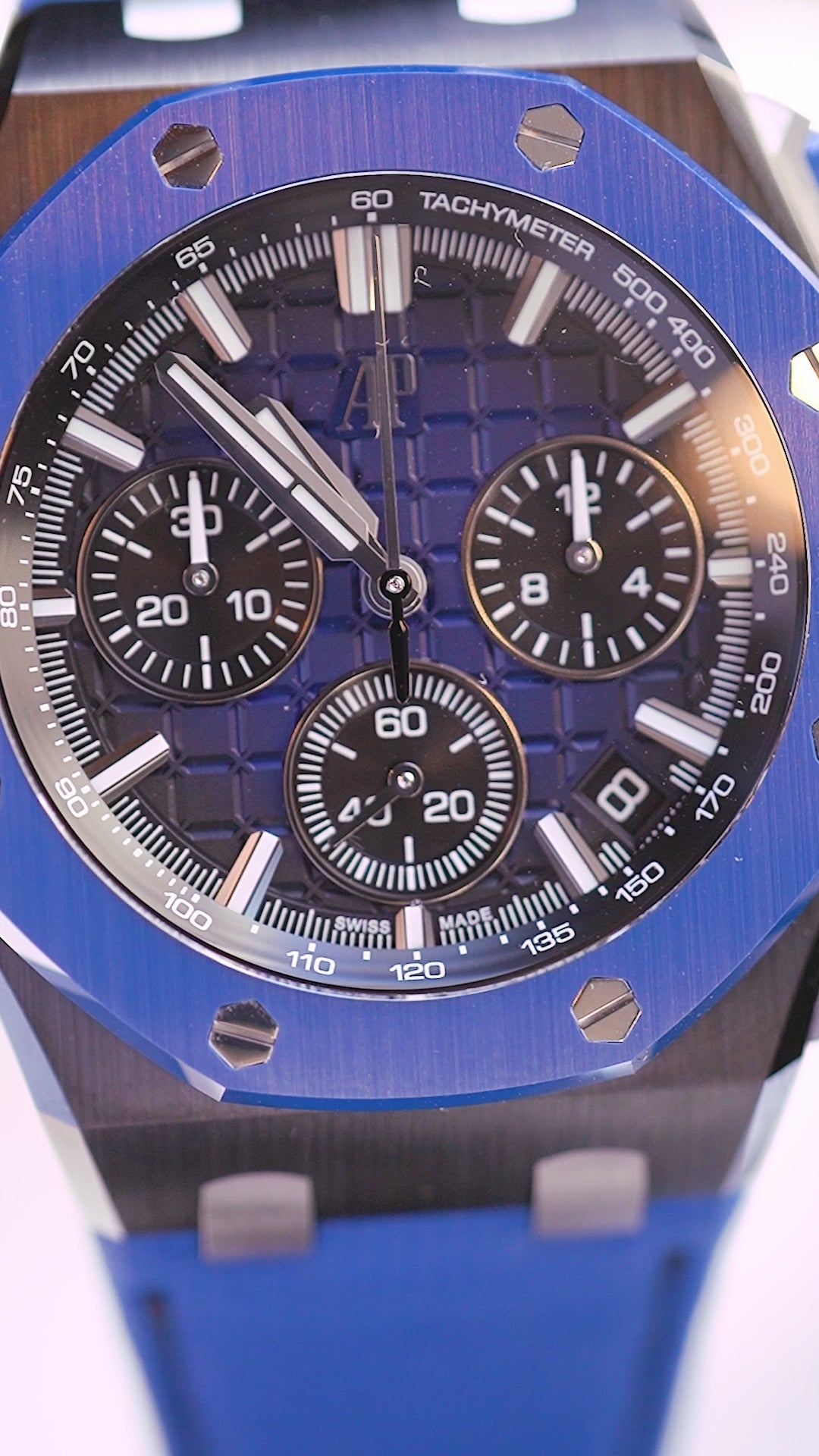 Audemars Piguet Royal Oak Offshore 43 Chronograph Ceramic Blue Dial Watch 26420CE.OO.A043VE.01