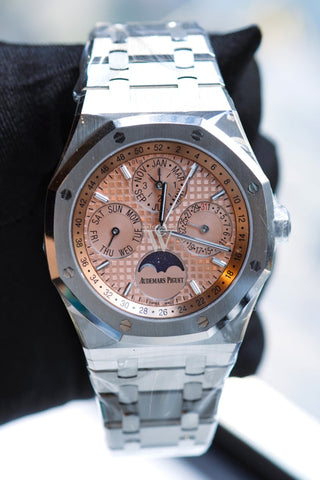 Audemars Piguet Royal Oak 41 Perpetual Calendar Salmon Dial Titanium 26615Ti.oo.1220Ti.01 Dcm Watch