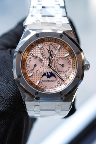 Audemars Piguet Royal Oak 41 Perpetual Calendar Salmon Dial Titanium 26615Ti.oo.1220Ti.01 Dcm Watch