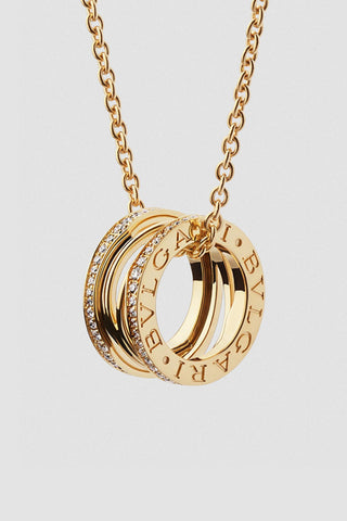 Bvlgari B.zero1 Diamond Yellow Gold Necklace Watch