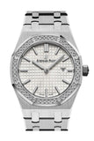 Audemars Piguet Royal Oak Diamond Silver Dial Stainless Steel Ladies Watch 67651St.zz.1261St.01