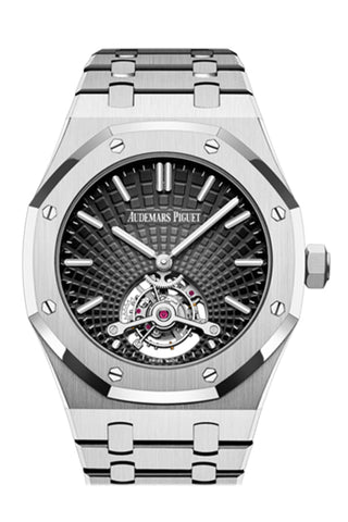 Audemars Piguet Royal Oak 41 Tourbillon Extra-Thin White Gold Black Dial Mens Watch