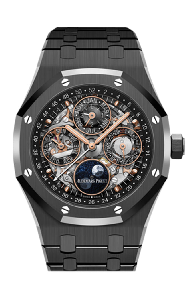 Audemars Piguet Royal Oak 41 Perpetual Calendar Openworked Ceramic 26585Ce.oo.1225Ce.01 Watch