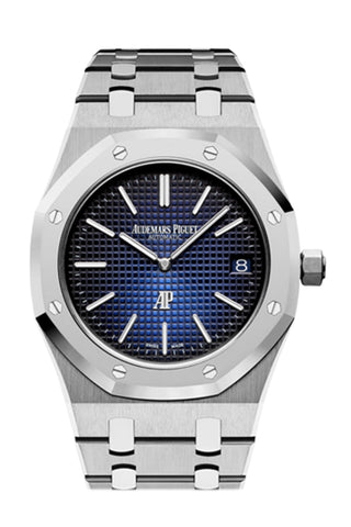 Audemars Piguet Royal Oak Jumbo 39 Extra-Thin Titanium Blue Index 15202Ip.oo.1240Ip.01 Watch