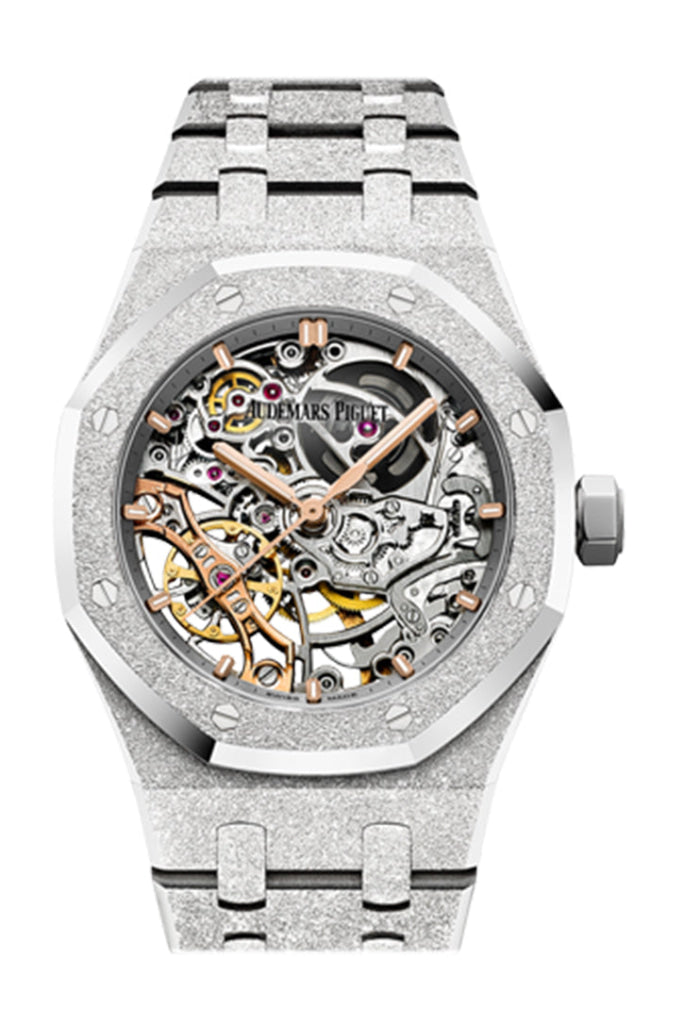 Audemars Piguet Royal Oak 37 Double Balance Wheel Openworked White Gold Skeleton Dial