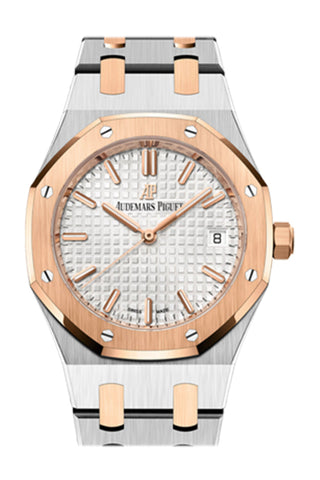 Audemars Piguet Royal Oak 34 Silver Dial Stainless Steel Rose Gold 77350Sr.oo.1261Sr.01 Watch