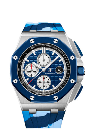 Audemars Piguet Royal Oak Offshore Chronograph Blue Dial Ceramic Bezel 26400So.oo.a335Ca.01 Watch