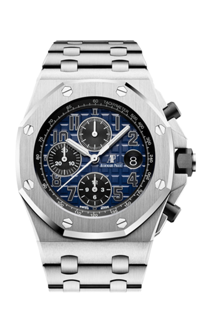 Audemars Piguet Royal Oak Offshore 42 Chronograph Platinum Blue 26470Pt.oo.1000Pt.02 Watch