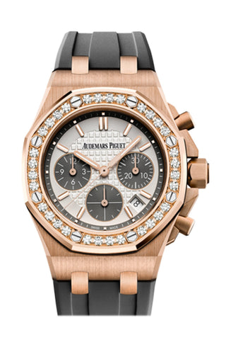 Audemars Piguet Royal Oak Offshore Chronograph Rose Gold 37Mm Silver Diamond 26231Or.zz.d003Ca.01