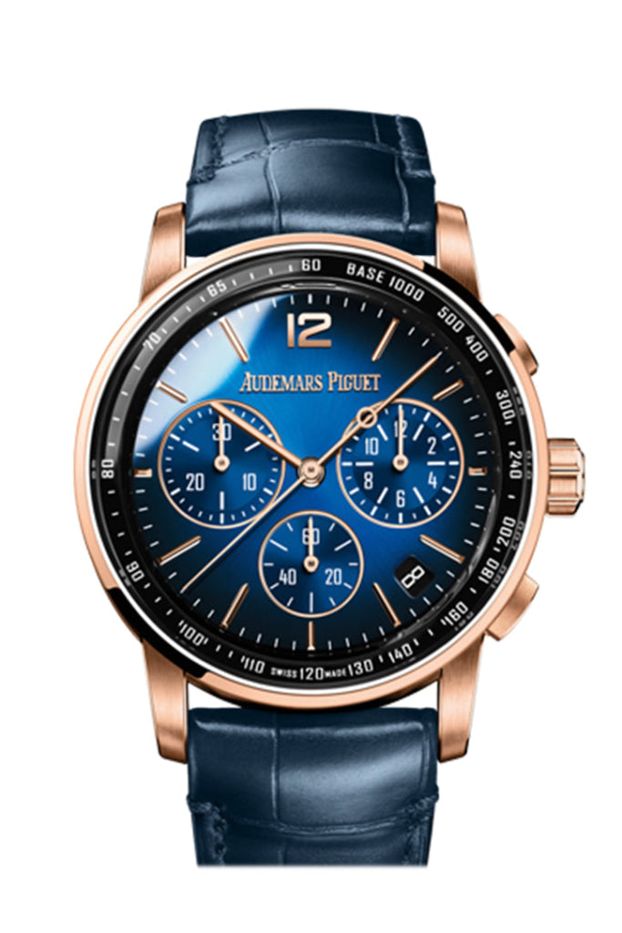 Audemars Piguet Code 11.59 41 Chronograph Rose Gold Blue Dial 26393Or.oo.a028Cr.01 Watch