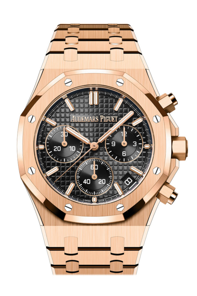 Audemars Piguet Royal Oak 41 50Th Anniversary Rose Gold Black Dial 2022 26240Or.oo.1320Or.02 Dcm