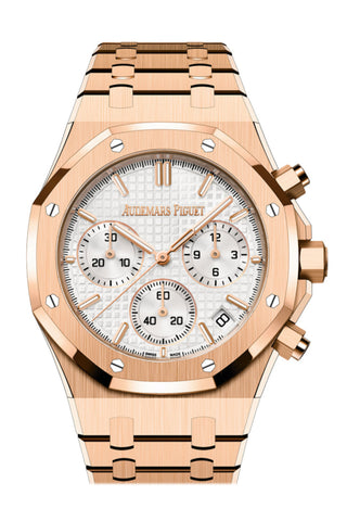 Audemars Piguet Royal Oak 41 50Th Anniversary Rose Gold Silver Dial 26240Or.oo.1320Or.03 Dcm Watch