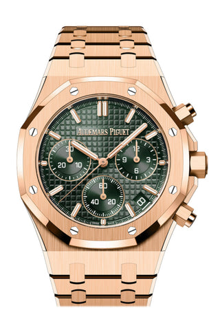 Audemars Piguet Royal Oak 41 50Th Anniversary Rose Gold Khaki Green Dial 2022 26240Or.oo.1320Or.04