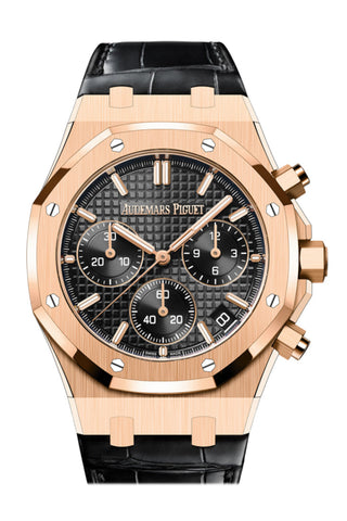 Audemars Piguet Royal Oak 41 Chronograph Black Dial Rose Gold 26240Or.oo.d002Cr.01 Dcm Watch