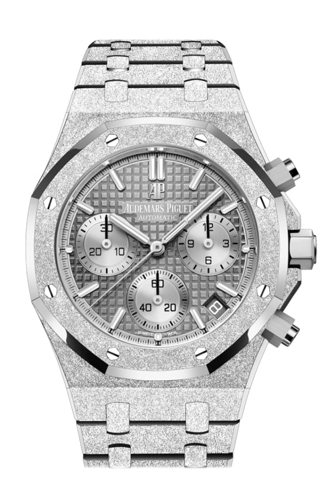 Audemars Piguet Royal Oak 41 Chronograph Grey Dial White Gold Frosted 26239Bc.gg.1224Bc.01 Dcm Watch